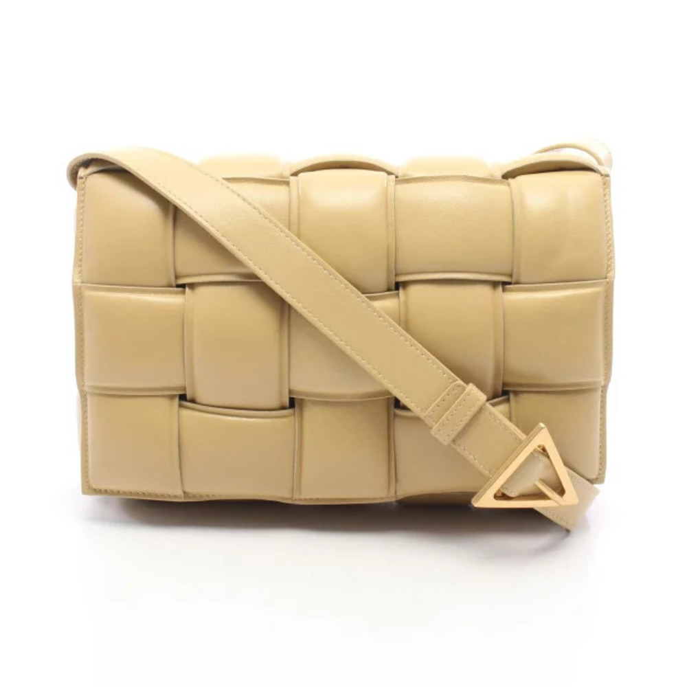 Bottega Veneta Padded Cassette Intrecciato Shoulder Bag Leather Brown